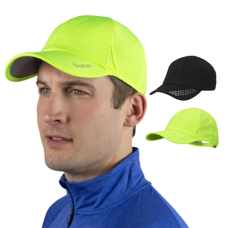 TrailHeads Men's Running Cap with UV Protection, Lightweight & Quick Drying Performance Sports Hat, UPF 50, Adjustable Fit - White - Image 1